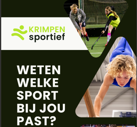 afbeelding met tekst; weten welke sport bij jou past?